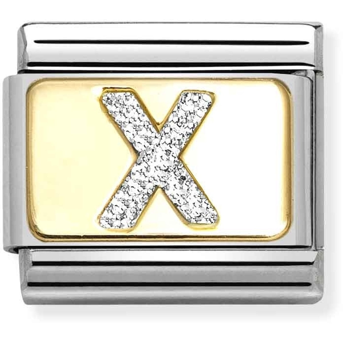 Nomination Gold Glitter X Charm