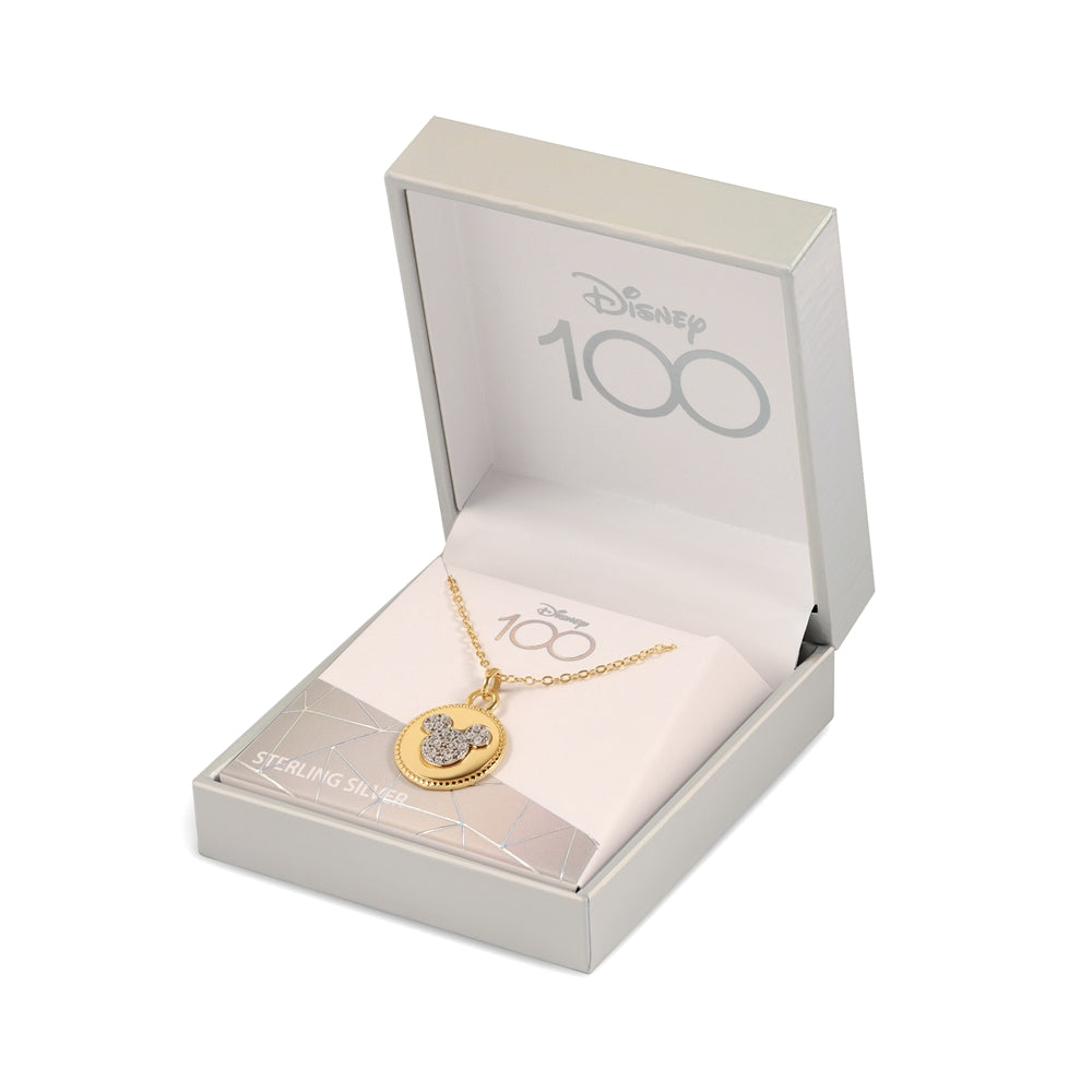 Disney Gold Mickey Double Sided Pendant