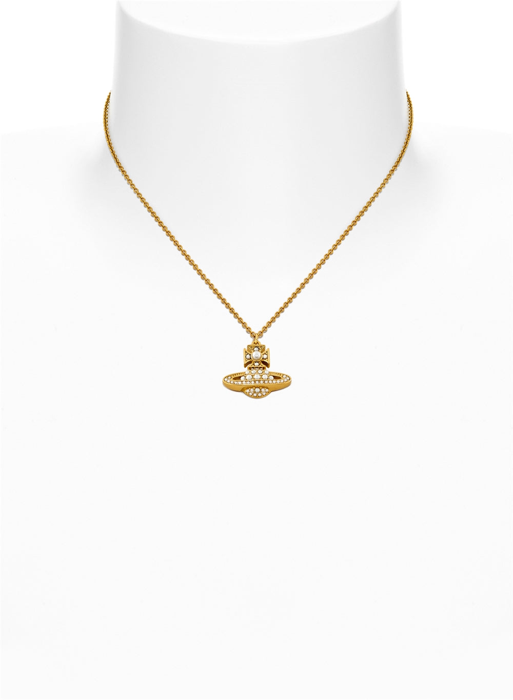 Vivienne Westwood Luzia Bas Relief Gold Tone Necklace