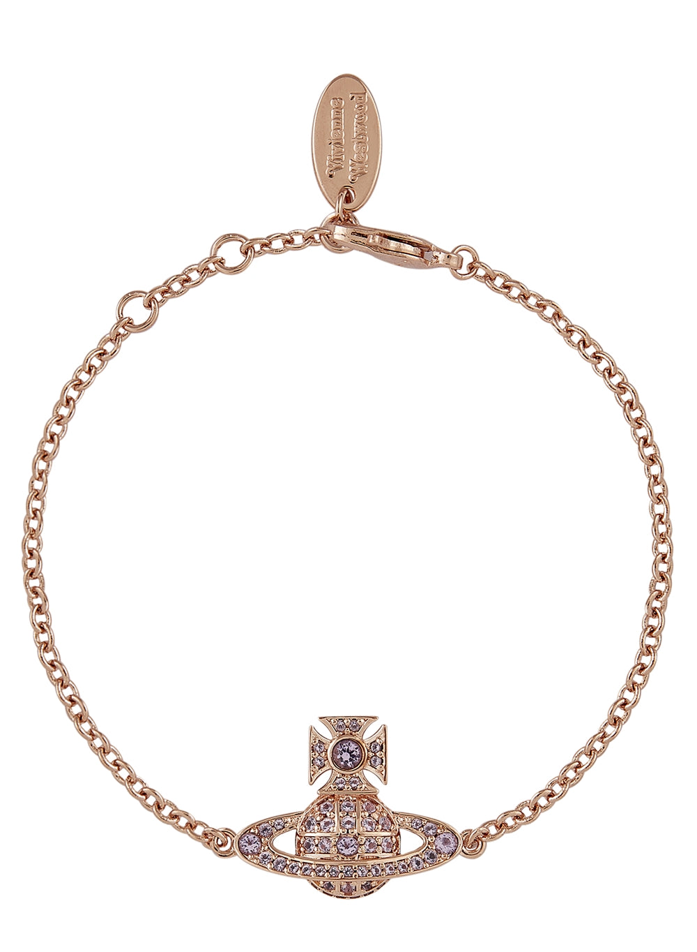 Vivienne Westwood Carmela Bas Relief Rose Gold Tone Bracelet
