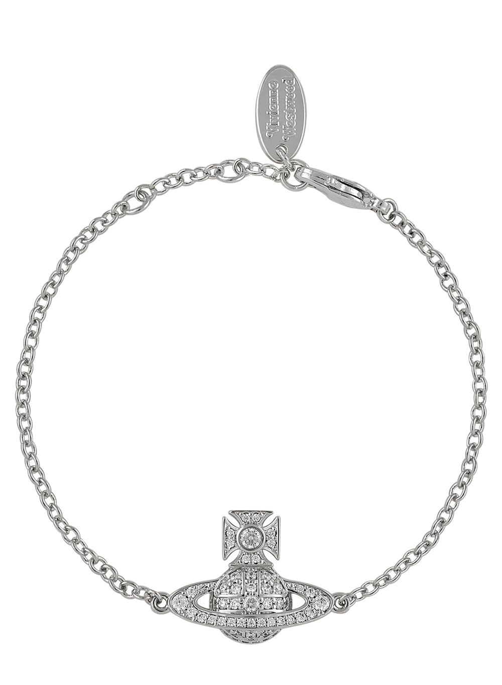 Vivienne Westwood Carmela Bas Relief Silver Tone Bracelet