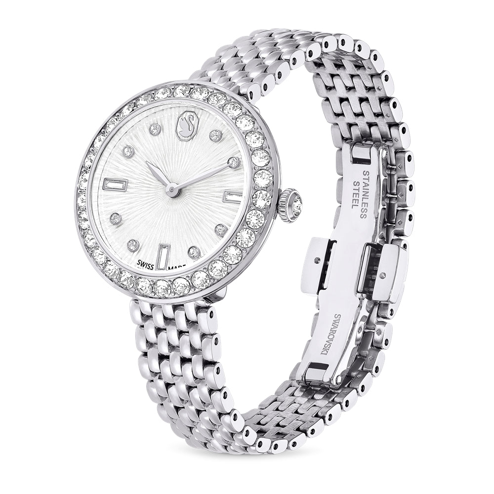 Swarovski Certa Silver Swiss Made Metal Bracelet Watch