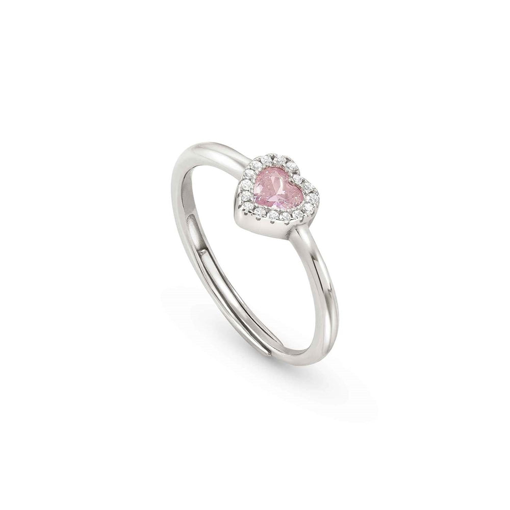 Nomination Silver Pink CZ Heart Ring