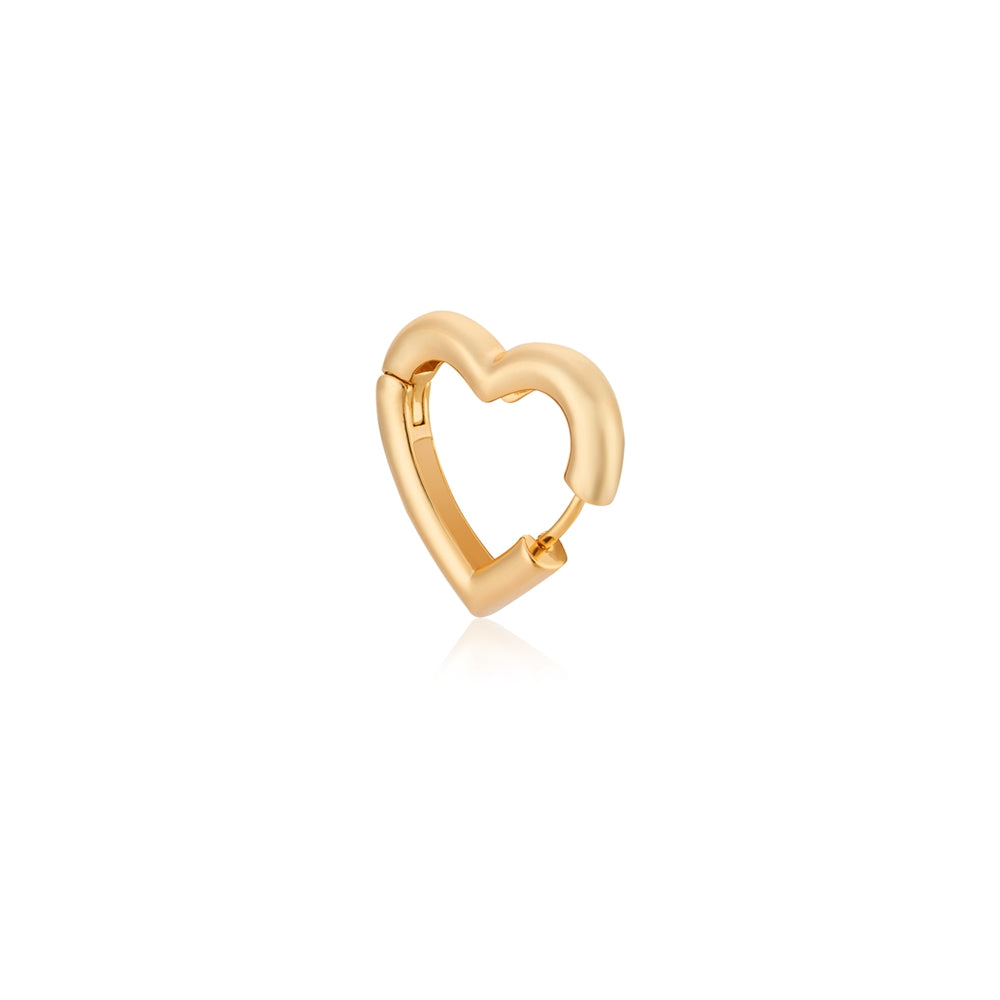 August Woods Gold Chunky Heart Earrings
