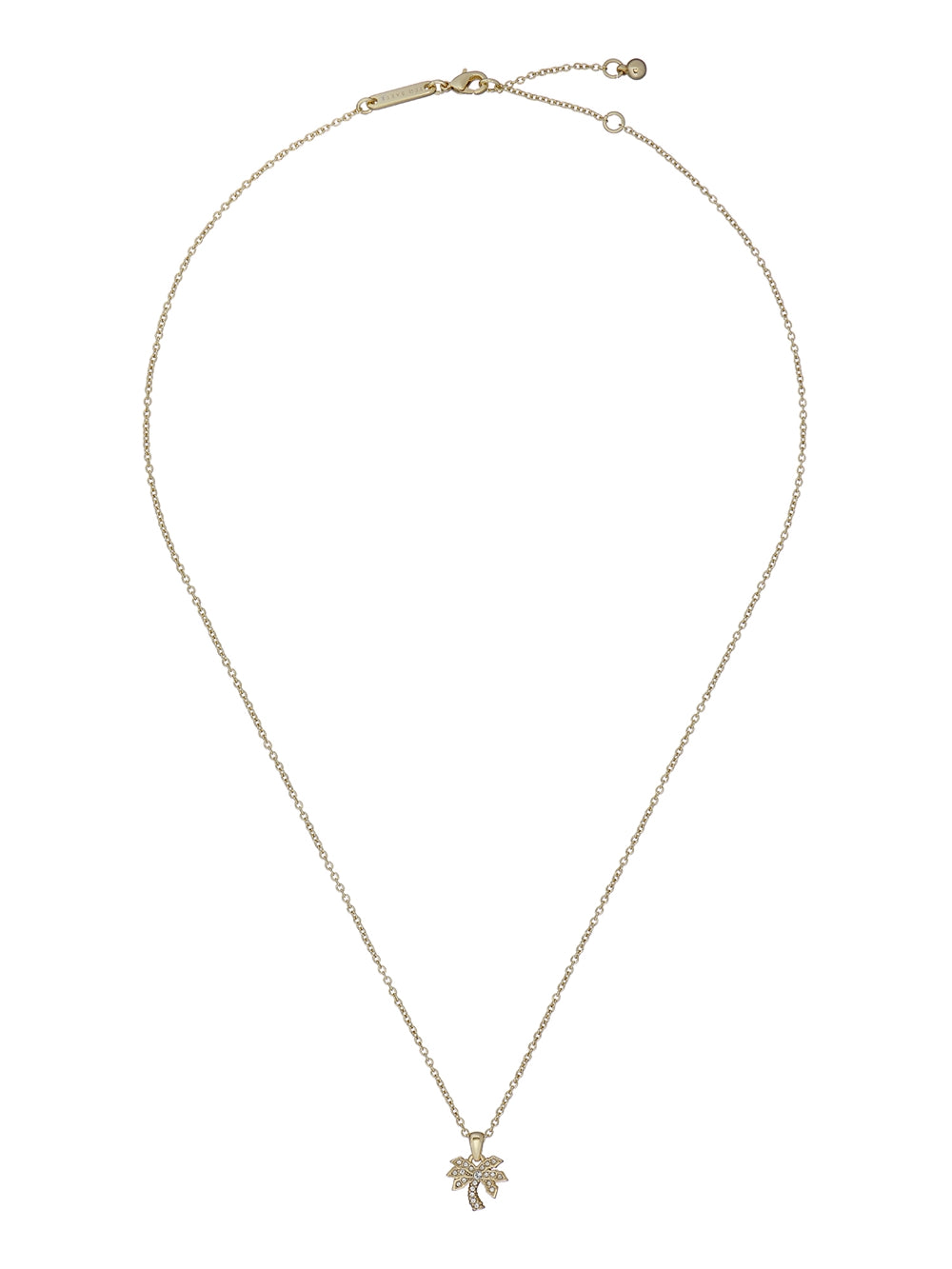 Ted Baker Palmele Gold Crystal Palm Tree Necklace