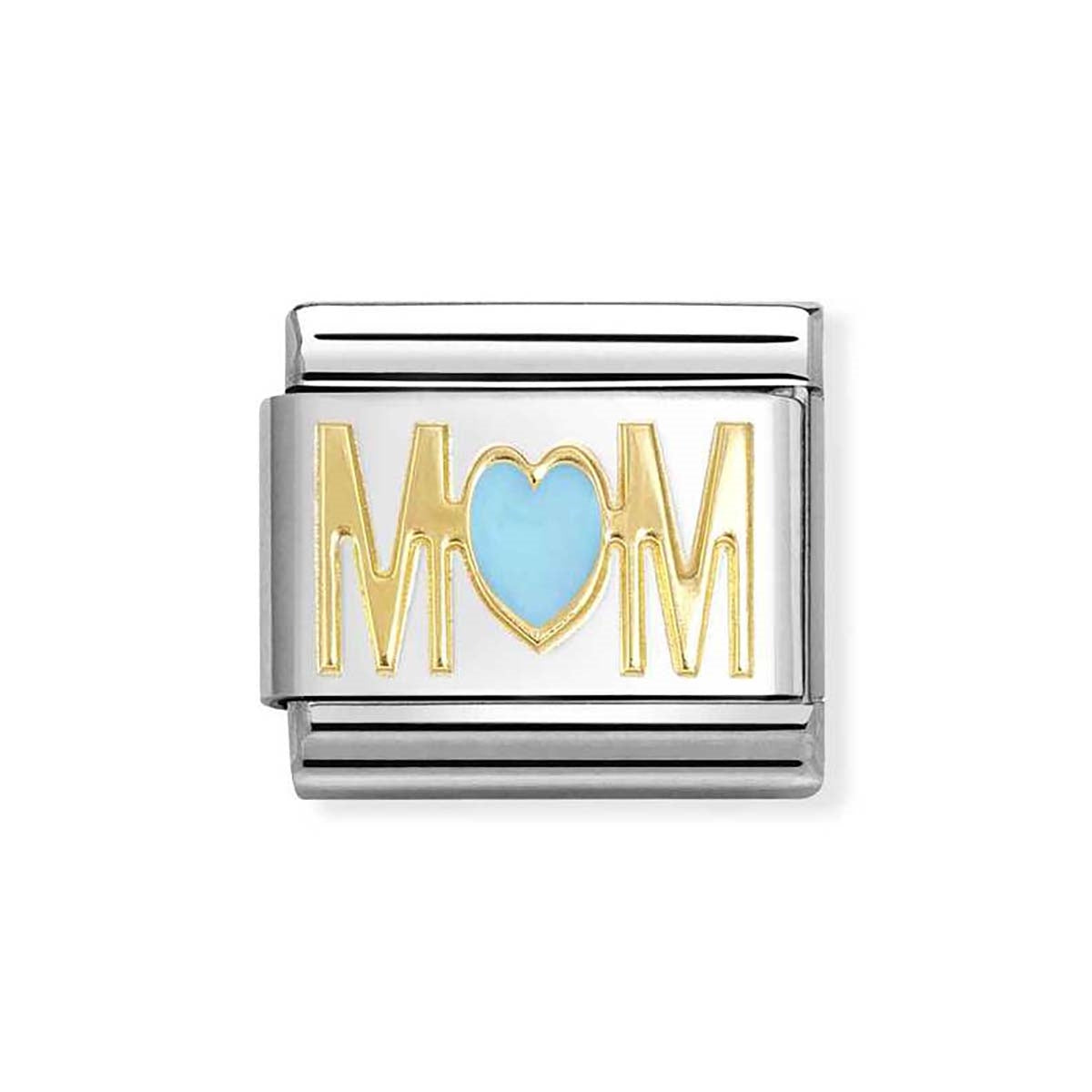 Nomination Blue Heart Mum Charm