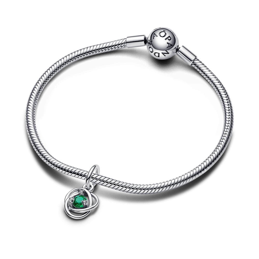 Pandora May Birthstone Eternity Circle Dangle Charm