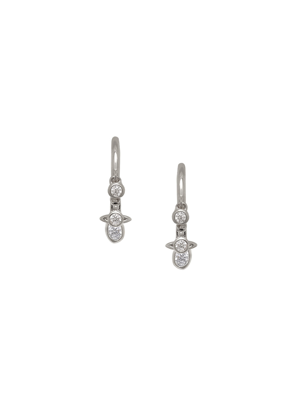 Vivienne Westwood Silver CA Gale Hoop Earrings