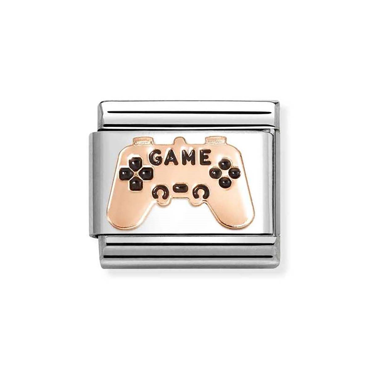 Nomination Rose-Gold Black Controller Charm
