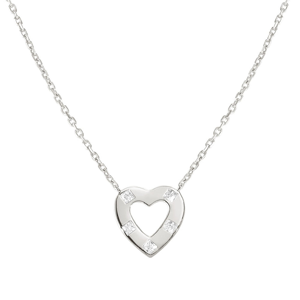 Nomination Carismatica Heart Square Crystal Necklace