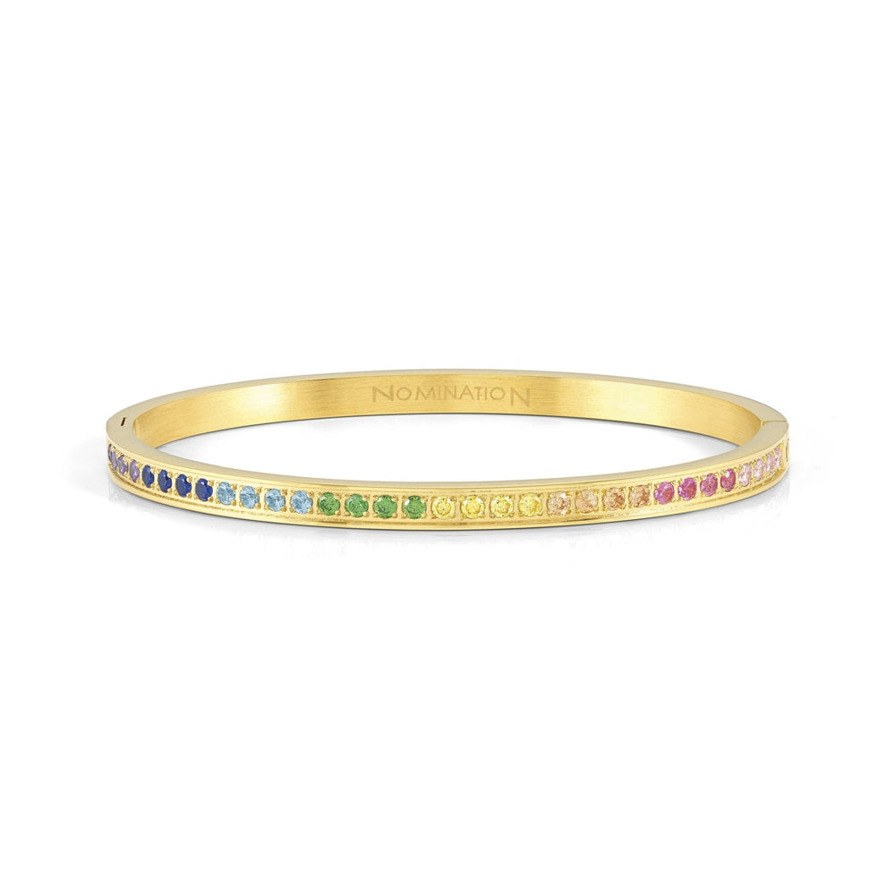 Nomination Pretty Bangles Large Gold Multicolour