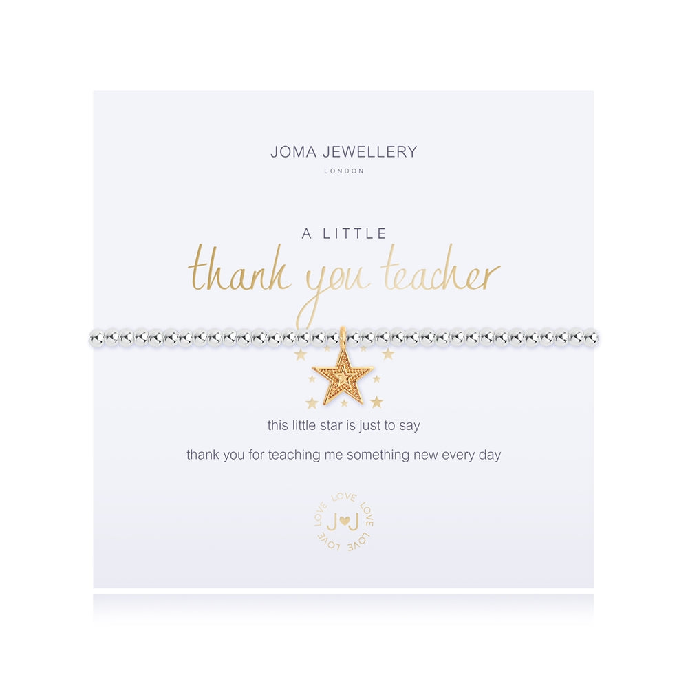Joma A Little Thank You Teacher Bracelet