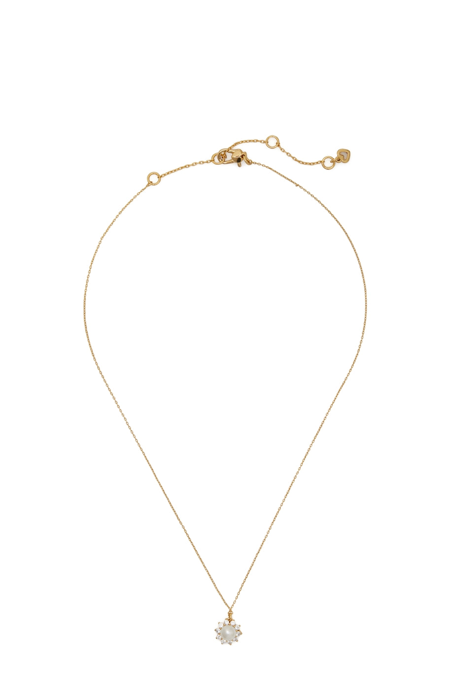 Kate Spade New York Gold Halo Crystal Pearl Necklace