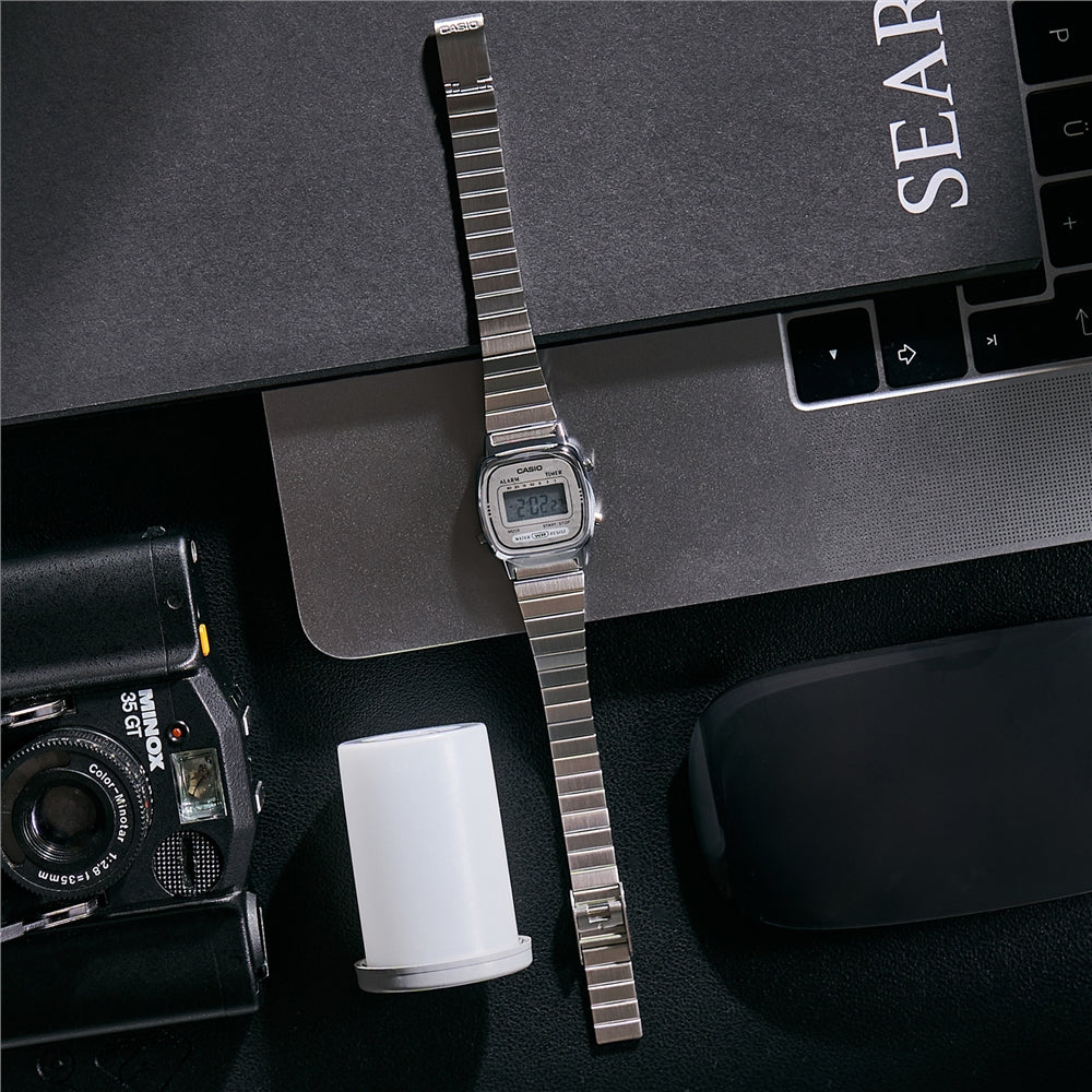 Casio Vintage LA670WEA-7EF Stainless Steel Bracelet Digital Watch