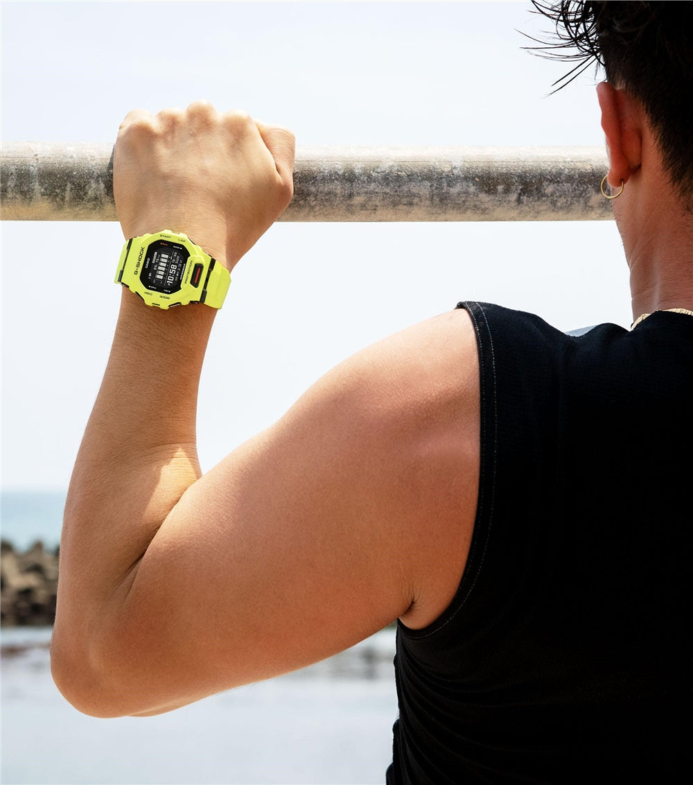 Casio G-Shock GBD-200-9ER G-SQUAD Steptracker Lime Green Resin Strap Watch