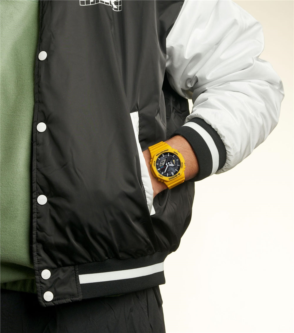 Casio G-Shock GA-B2100C-9AER Yellow Resin Strap Bluetooth Solar Combination Watch