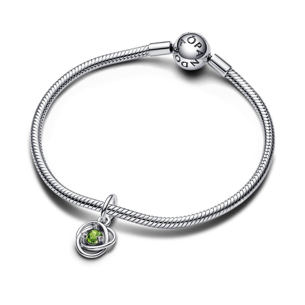 Pandora August Birthstone Eternity Circle Dangle Charm