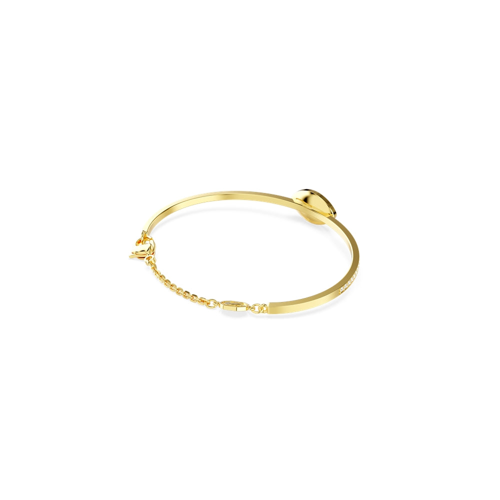 Swarovski Symbolica Gold Blue Crystal Evil Eye Bangle Bracelet