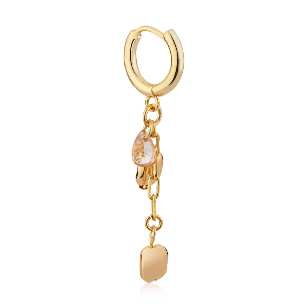 August Woods Gold Teardrop Charm Earrings