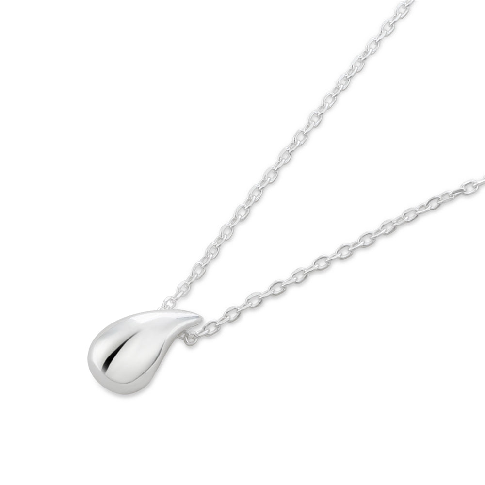 Argento Silver Teardrop Pendant Necklace
