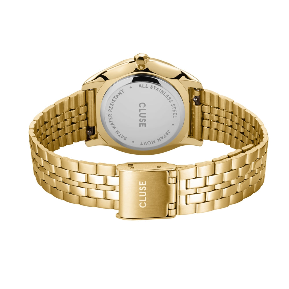 CLUSE Gold Feroce Petite Turquoise Leaf Watch