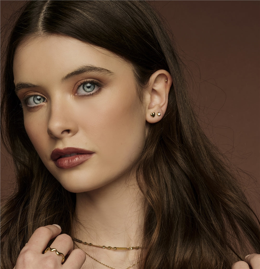 Over & Over Gold Stainless Steel Earring 4 Pack