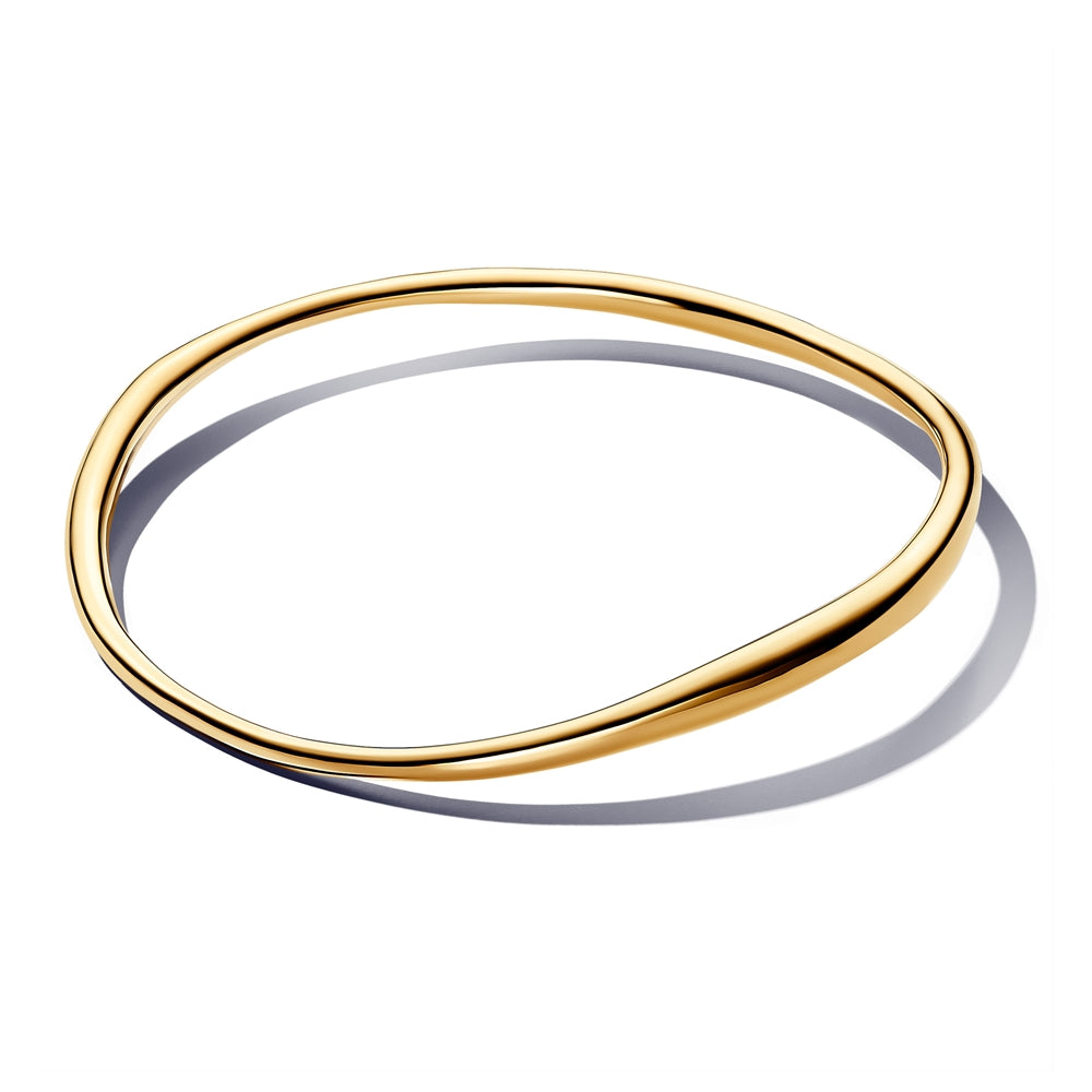 Pandora Gold Organically Shaped Bangle