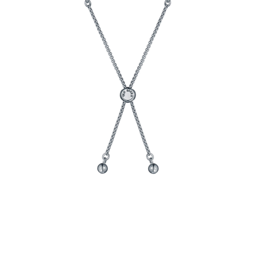 Ted Baker Silver Isabela Crystal Baguette Slider Bracelet