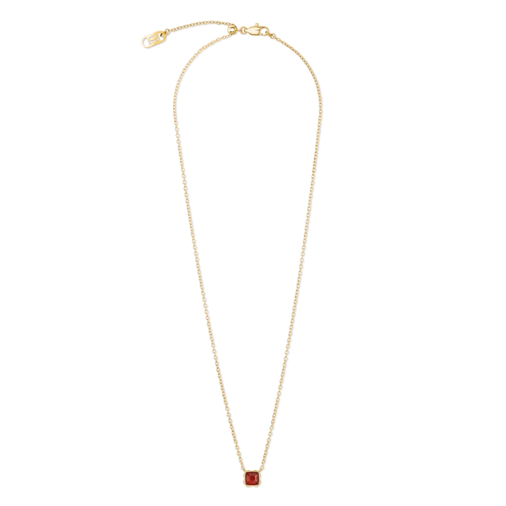Coeur De Lion Gold Red Agate Necklace