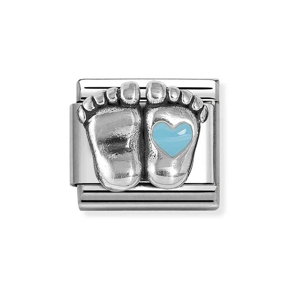 Nomination Blue Rounded Feet Charm