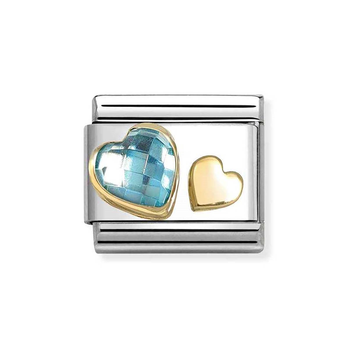 Nomination Light Blue Heart Charms