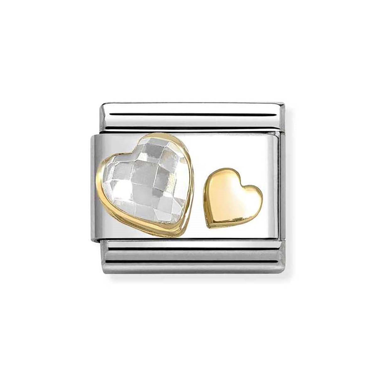 Nomination White Heart Charms