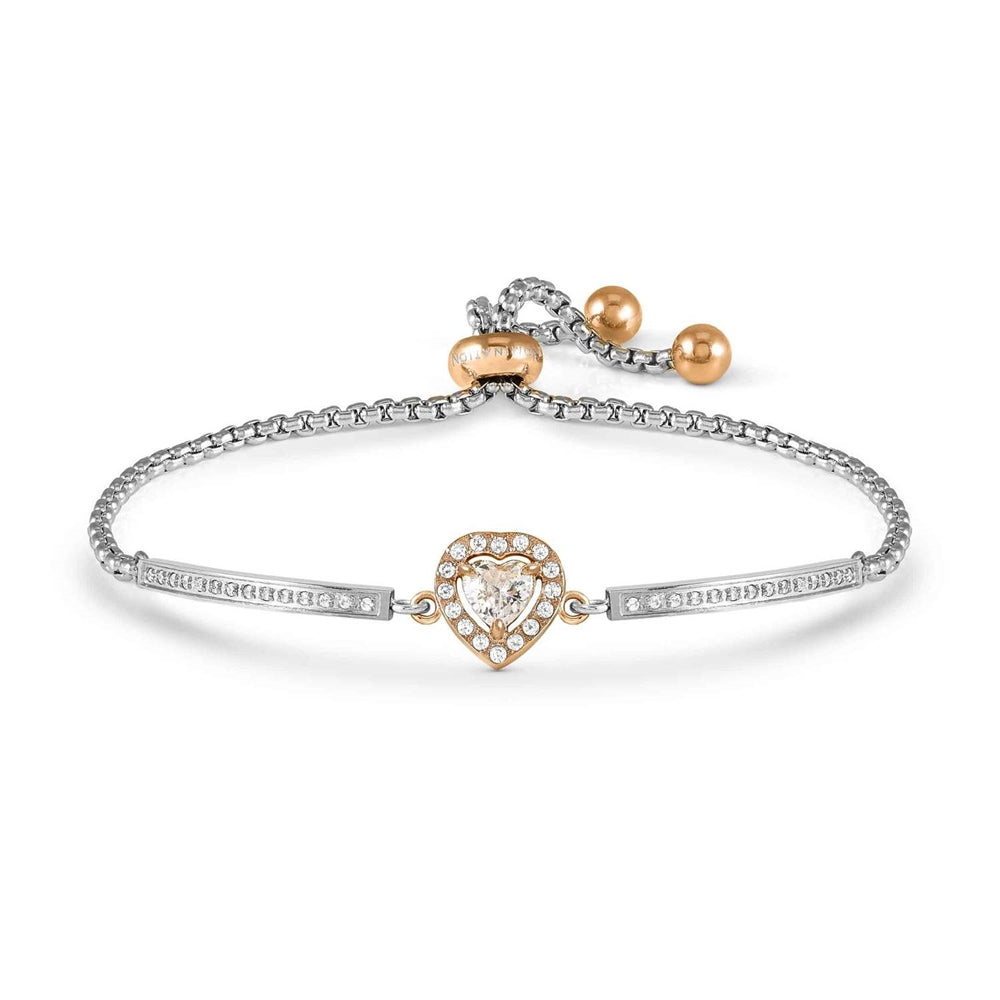 Nomination Royal Dream Rose Gold Heart Crystal Bracelet
