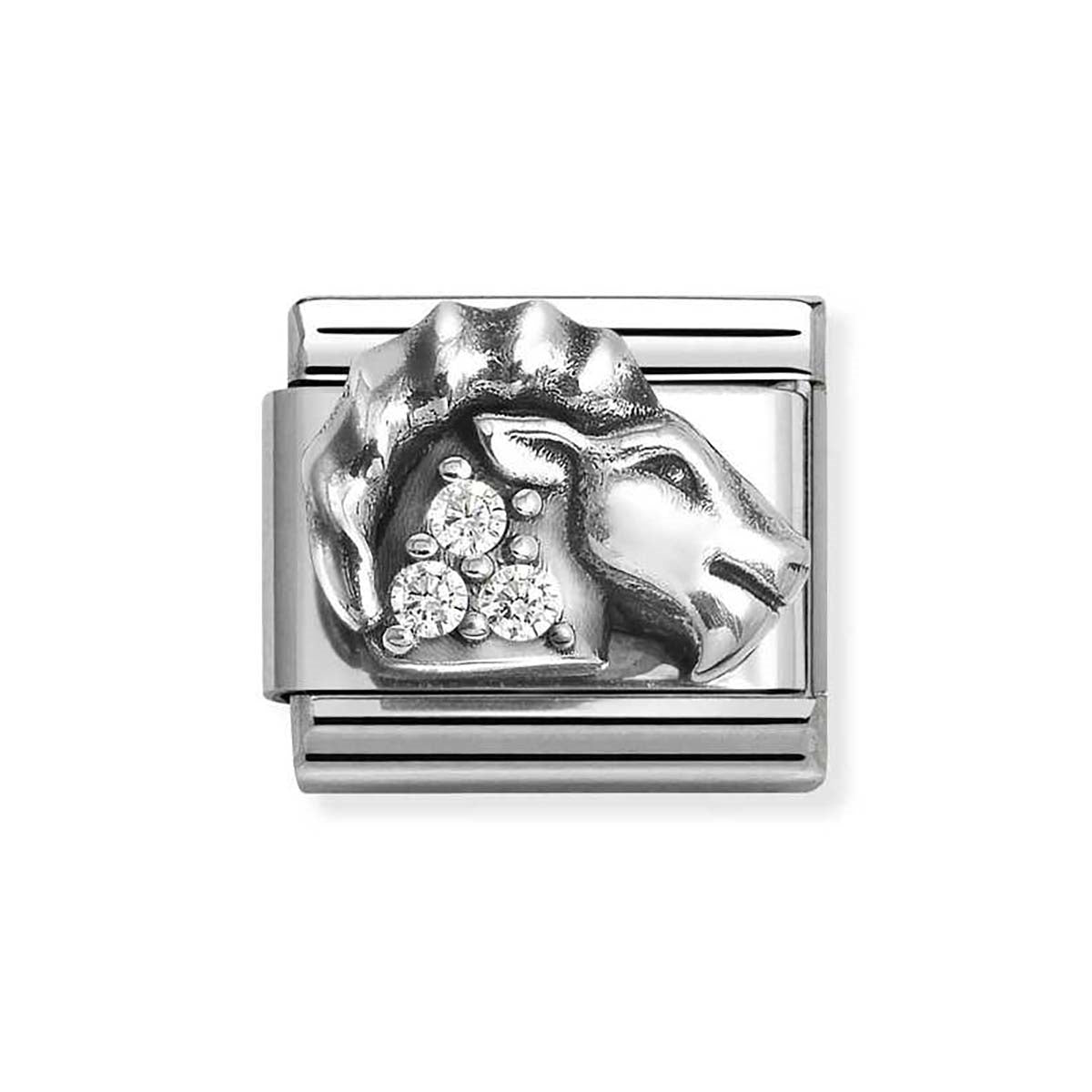 Nomination Crystal Capricorn Goat Charm