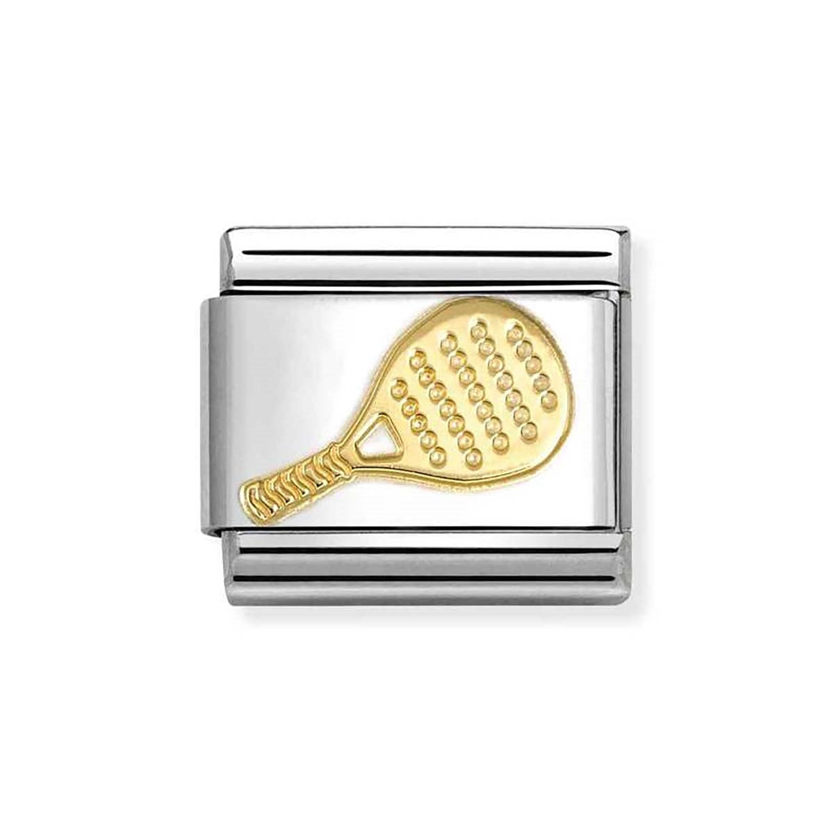 Nomination Gold Tennis Racket Charm
