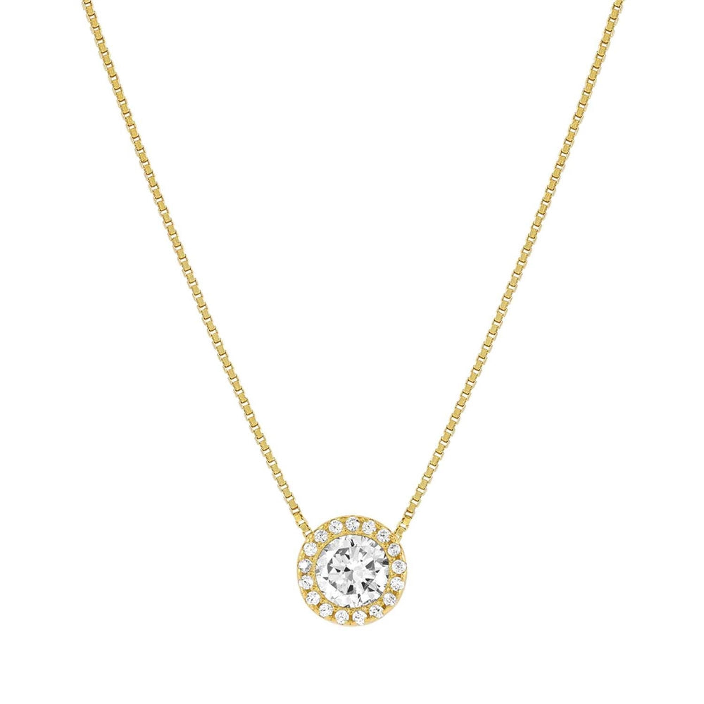 Nomination Seidivina Gold White Halo Necklace