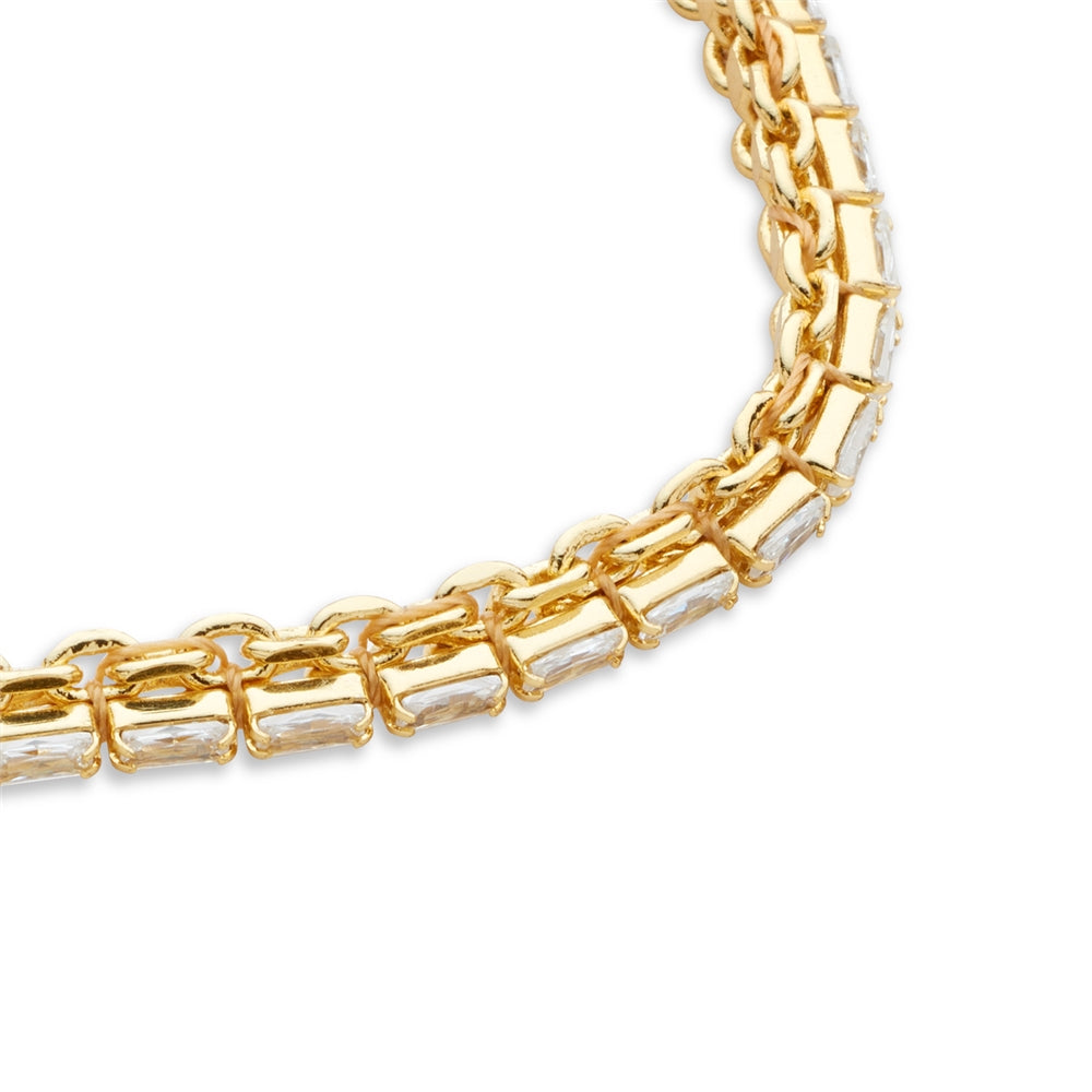 August Woods Gold Tennis Chain Bracelet