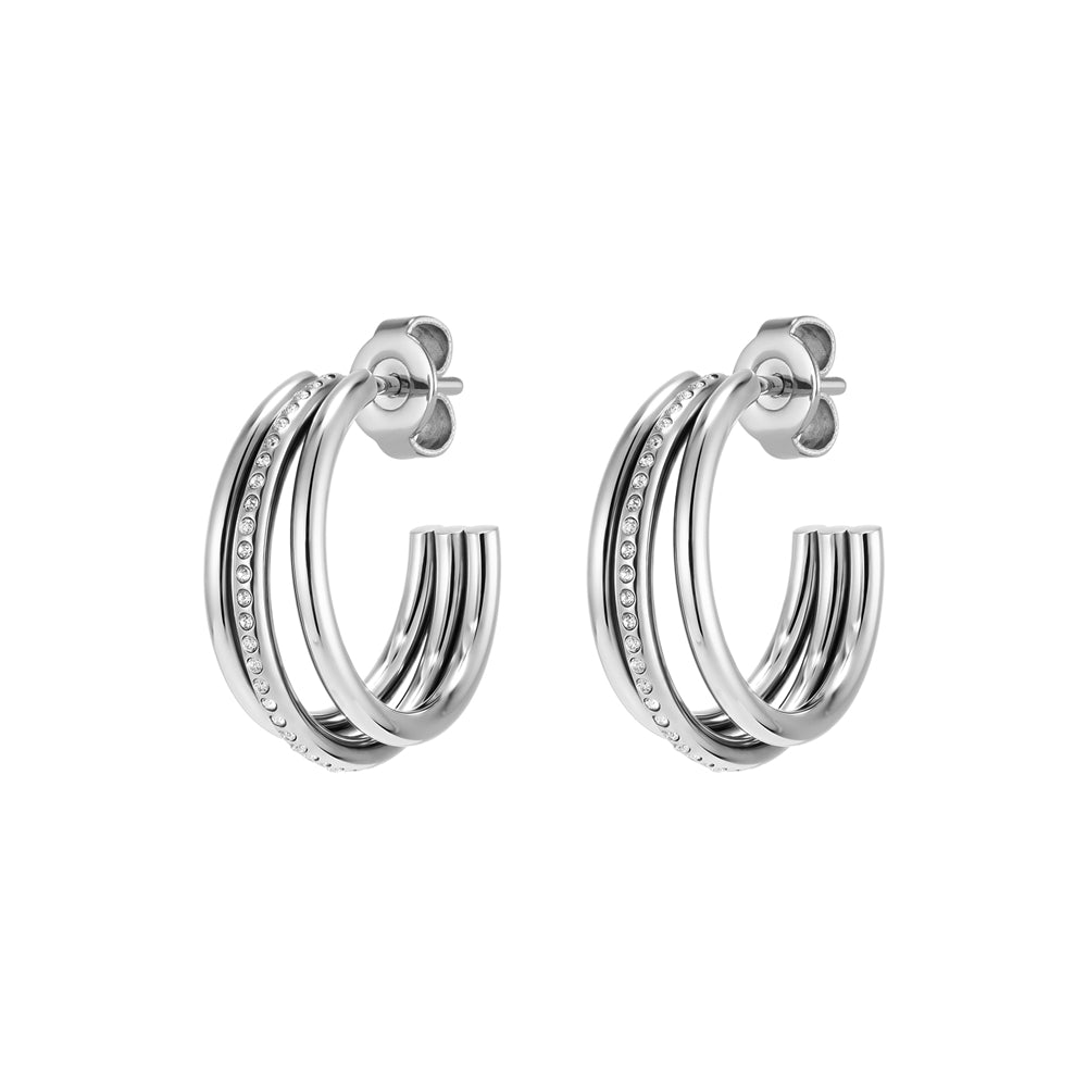 Olivia Burton Everstacked Silver Multi Ring Earrings