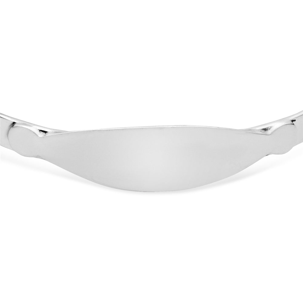 Argento Silver Extendable ID Baby Bangle
