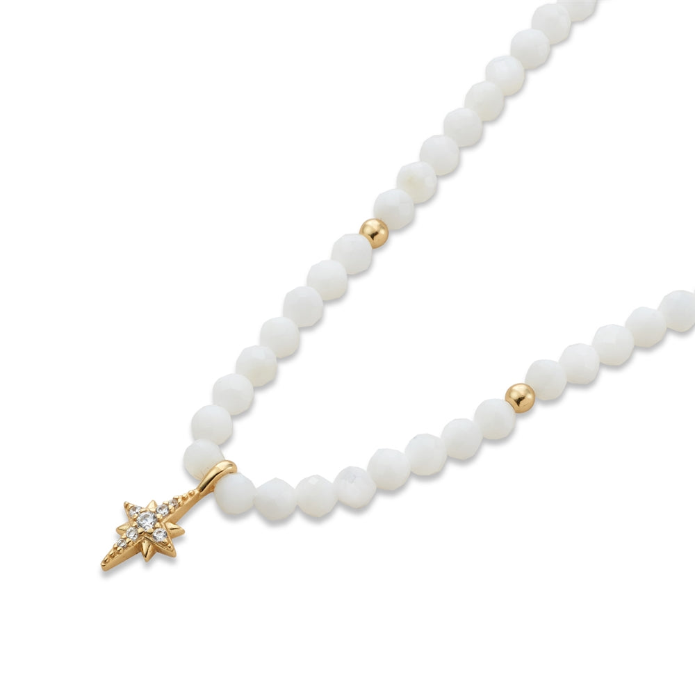 Argento Gold Bead Midnight Star Necklace