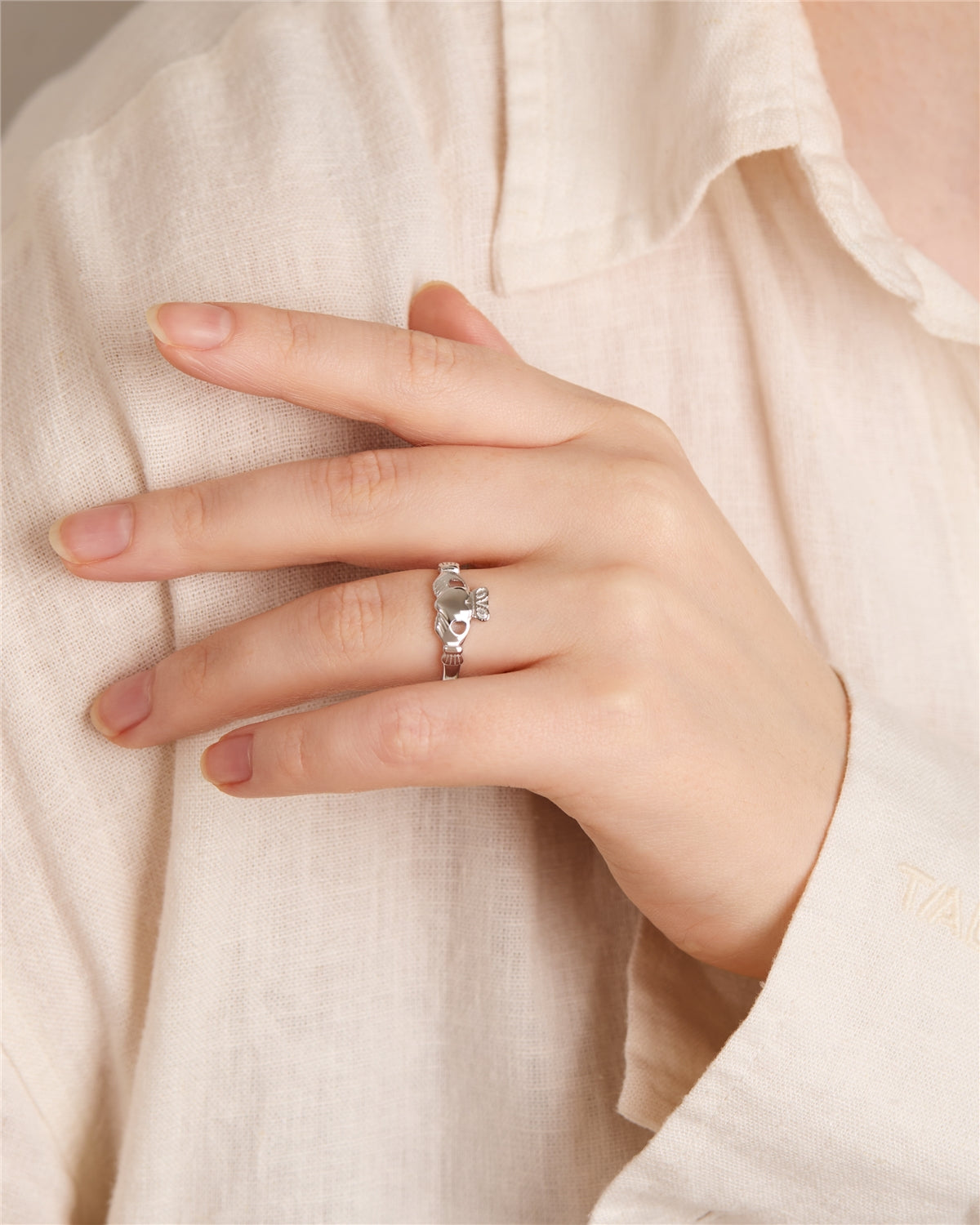 Argento Silver Classic Claddagh Ring