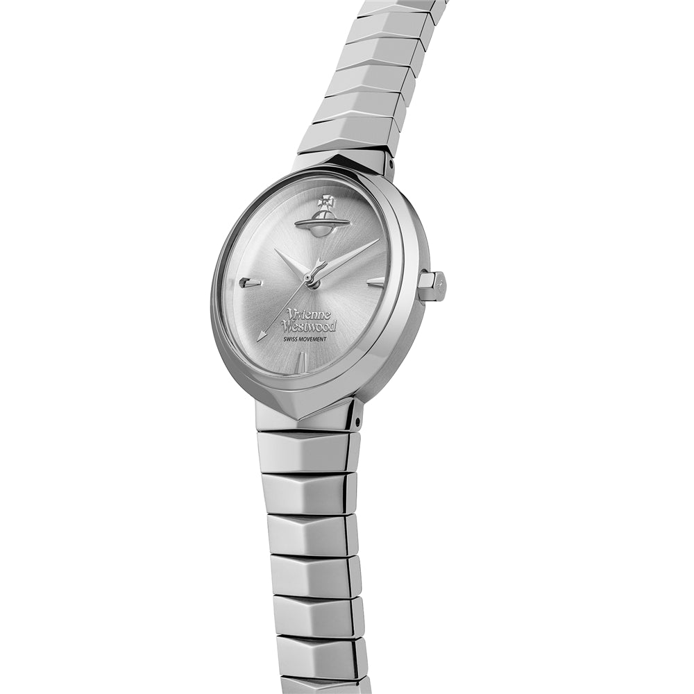 Vivienne Westwood Silver Armour Oval Watch