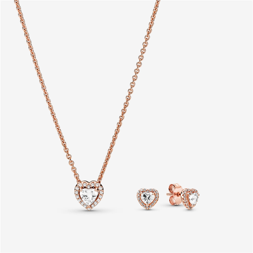 Timeless Rose Gold Heart Gift Set