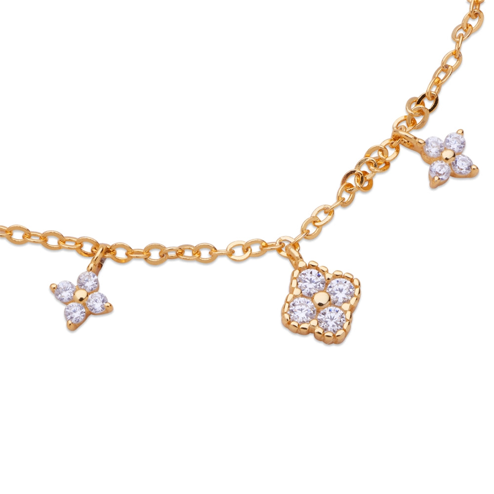 Argento Gold Multi Clover Bracelet