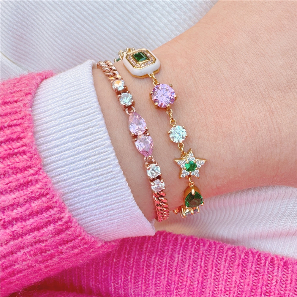 Amelia Scott Gold Celeste Multi Cluster Bracelet