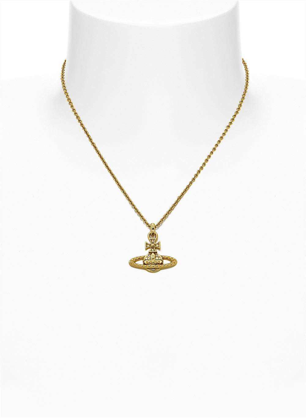 Vivienne Westwood Gold Mayfair Bas Relief Pendant Necklace