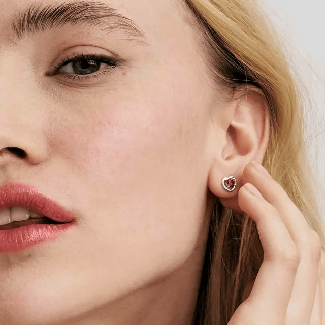 Nomination Cosmic Love Red Heart Earrings