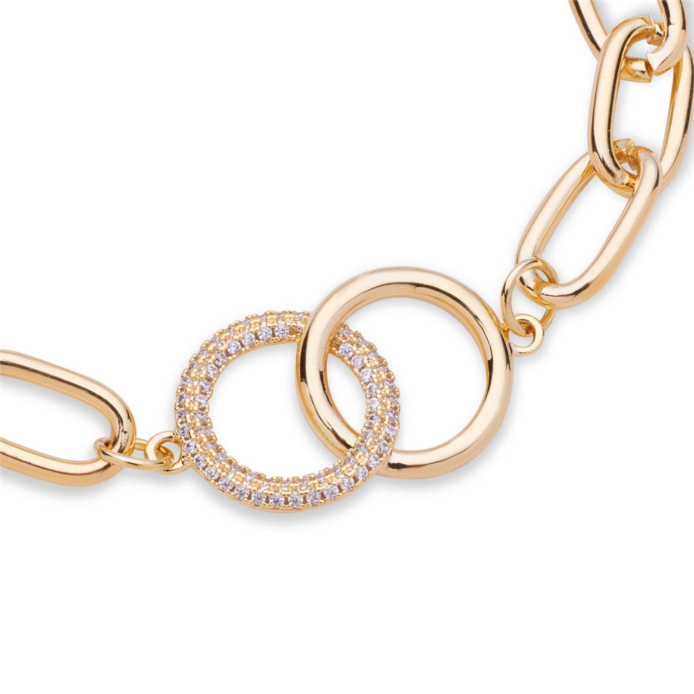 August Woods Gold Interlinked Chain Bracelet