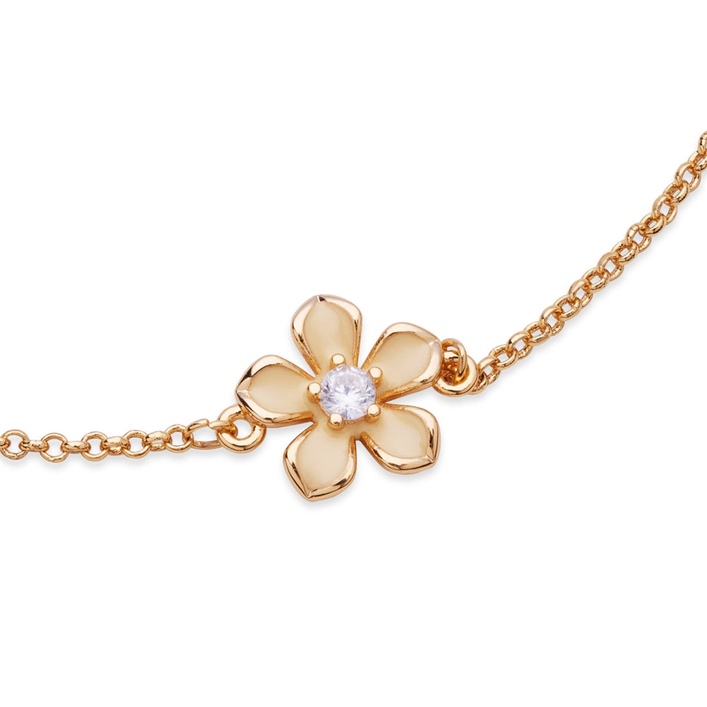 August Woods Gold Yellow Floral Bracelet