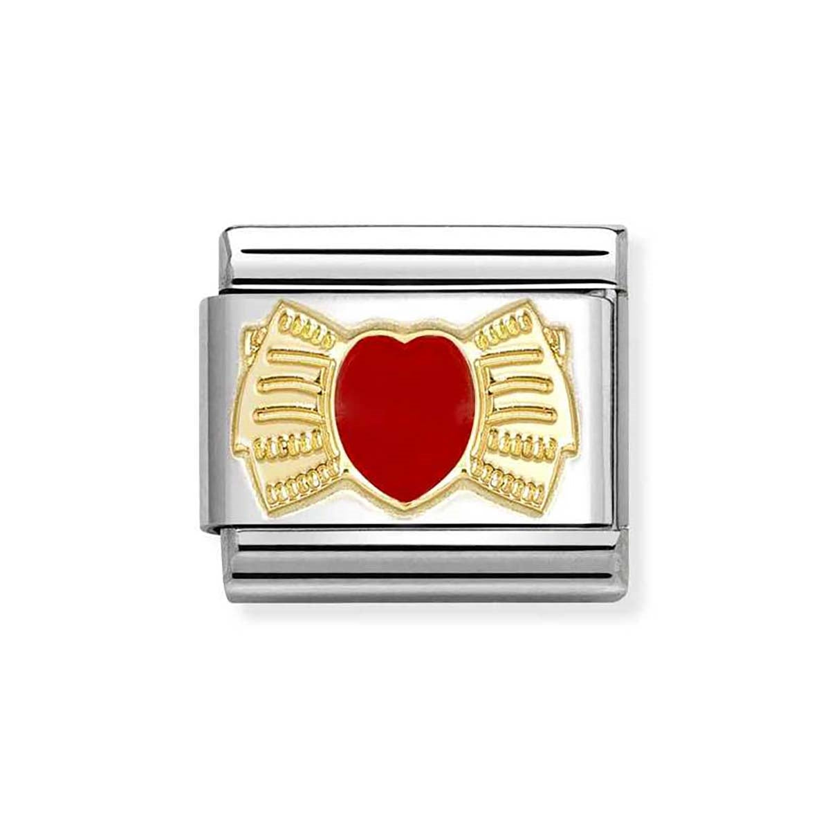 Nomination Bow Red Heart Charm